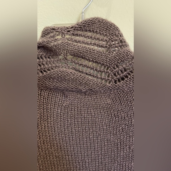 Decree Waterfall Cardigan Sweater Trumpet Sleeve L - Picture 10 of 16